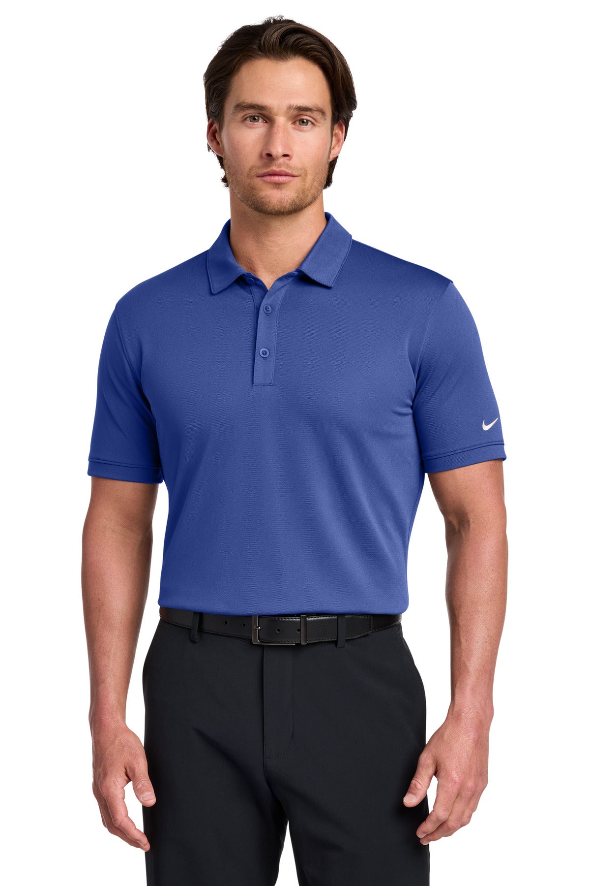 Nike Men's Dri-FIT Solid Icon Pique Modern Fit Polo Corporate Apparel Shirts & Tops