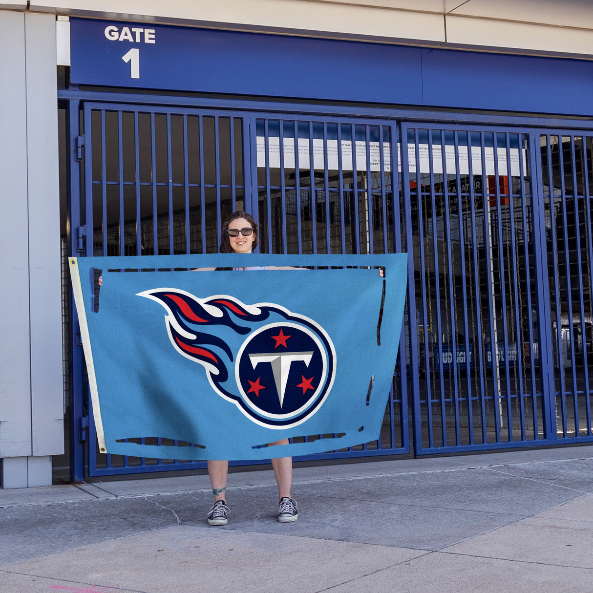 Rico Industries NFL Tennessee Titans Standard 3' x 5' Banner Flag-4