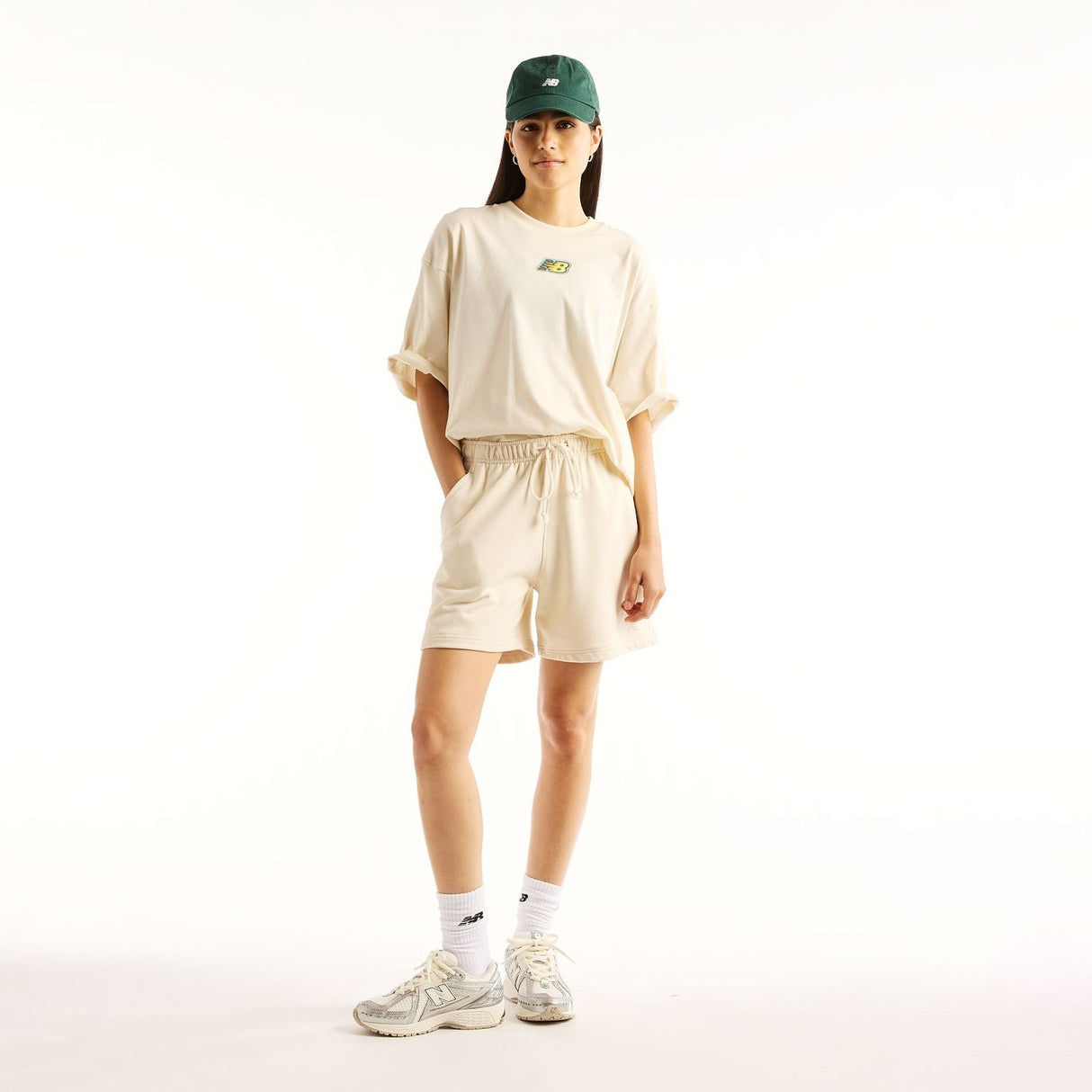 New Balance Women's Sticker Pack Oversized T-Shirt-5