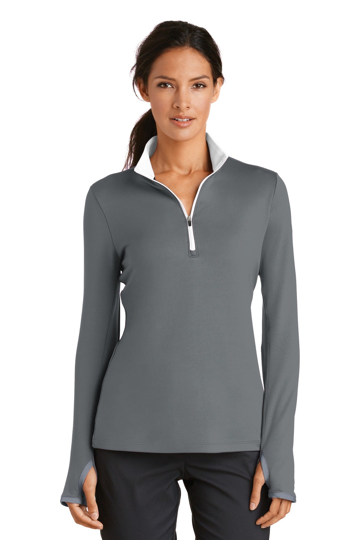 Nike Women's Dri-FIT Stretch 1/2 Zip Cover-Up. 779796 Corporate Apparel Sweatshirts & Fleece