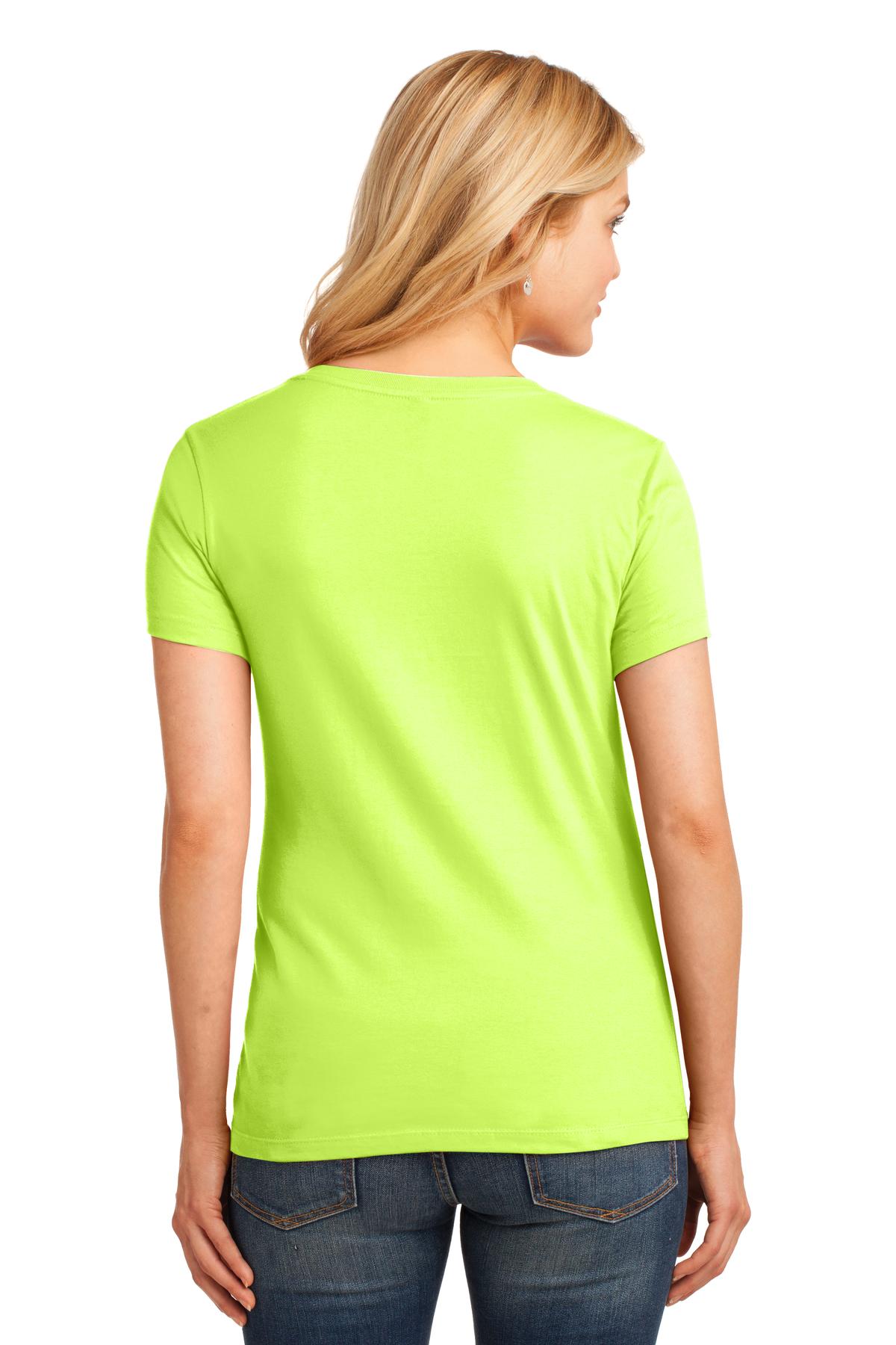 Port & Company - Women's Core Cotton V-Neck Tee Womens Apparel Shirts & Tops