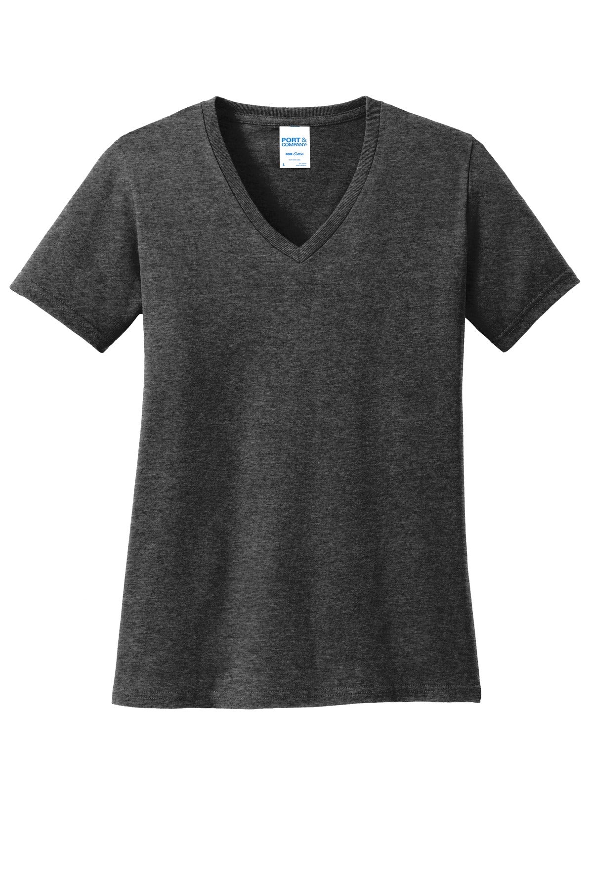 Port & Company - Women's Core Cotton V-Neck Tee Womens Apparel Shirts & Tops