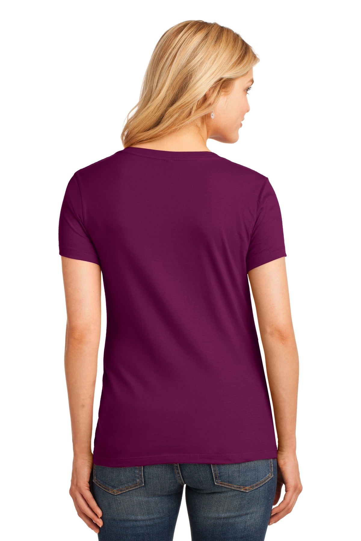 Port & Company - Women's Core Cotton V-Neck Tee Womens Apparel Shirts & Tops