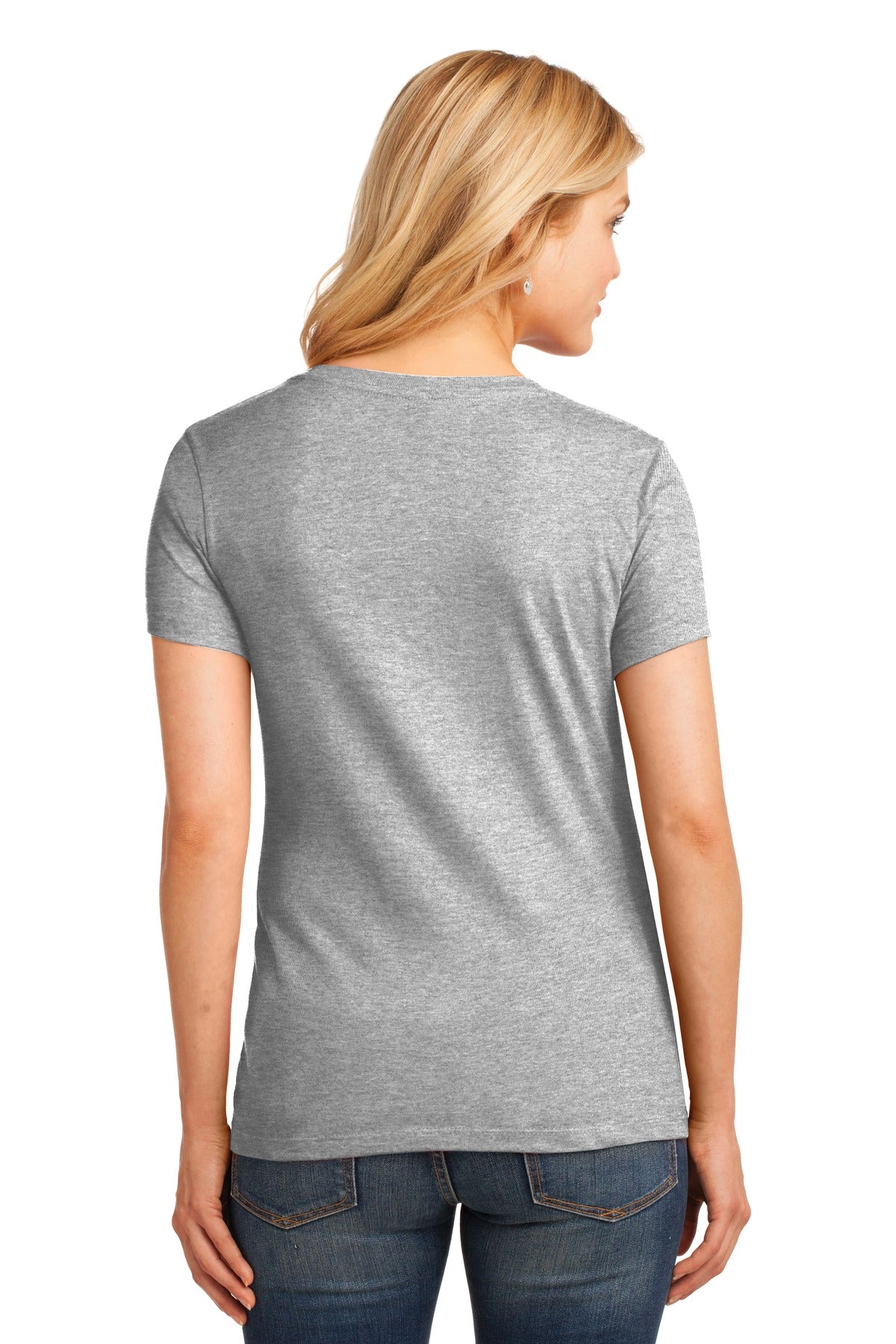 Port & Company - Women's Core Cotton V-Neck Tee Womens Apparel Shirts & Tops