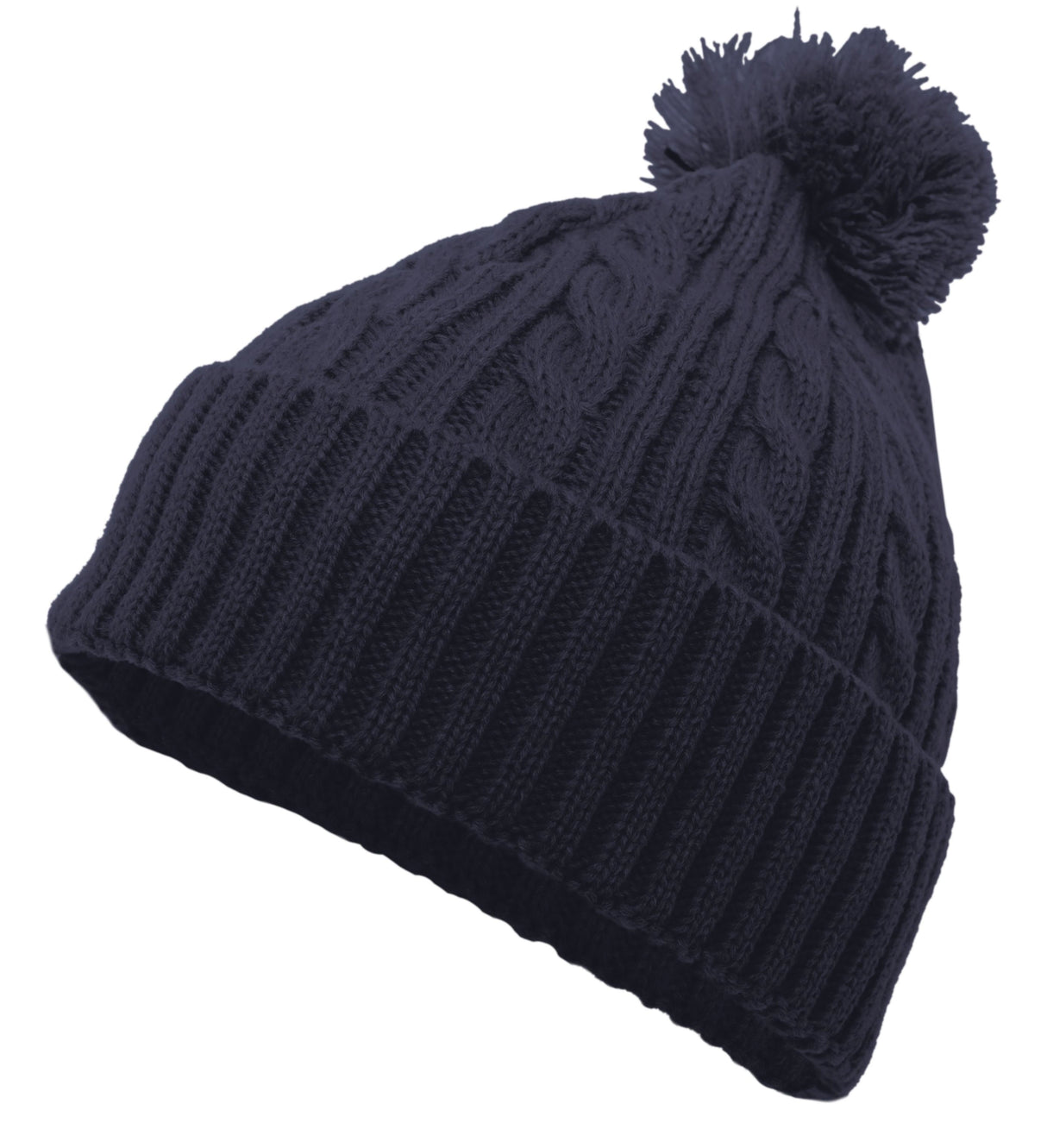 Pacific Headwear Pacific Headwear Cable Knit Pom-Pom Beanie Unisex Accessories Hats & Caps