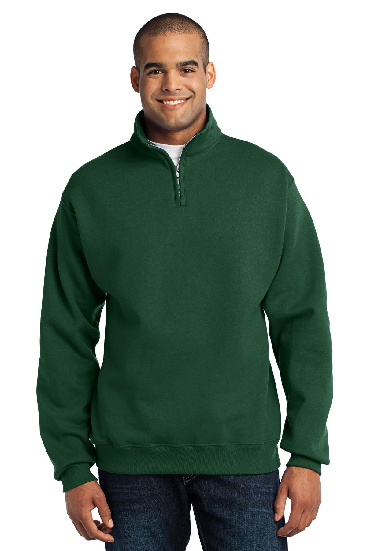 JERZEES Men's Nublend- Cadet Collar Quarter-Zip Sweatshirt Mens Apparel Sweatshirts & Fleece