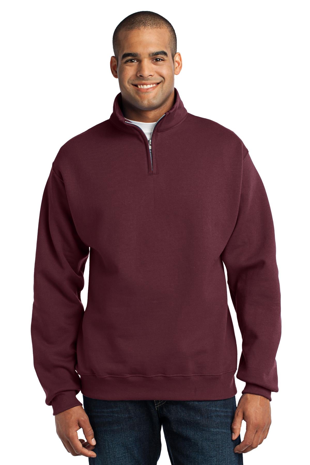JERZEES Men's Nublend- Cadet Collar Quarter-Zip Sweatshirt Mens Apparel Sweatshirts & Fleece
