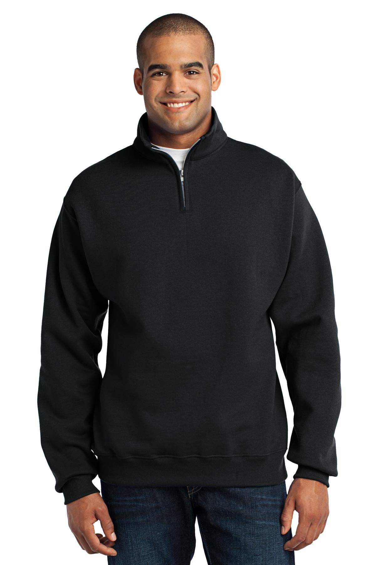 JERZEES Men's Nublend- Cadet Collar Quarter-Zip Sweatshirt Mens Apparel Sweatshirts & Fleece