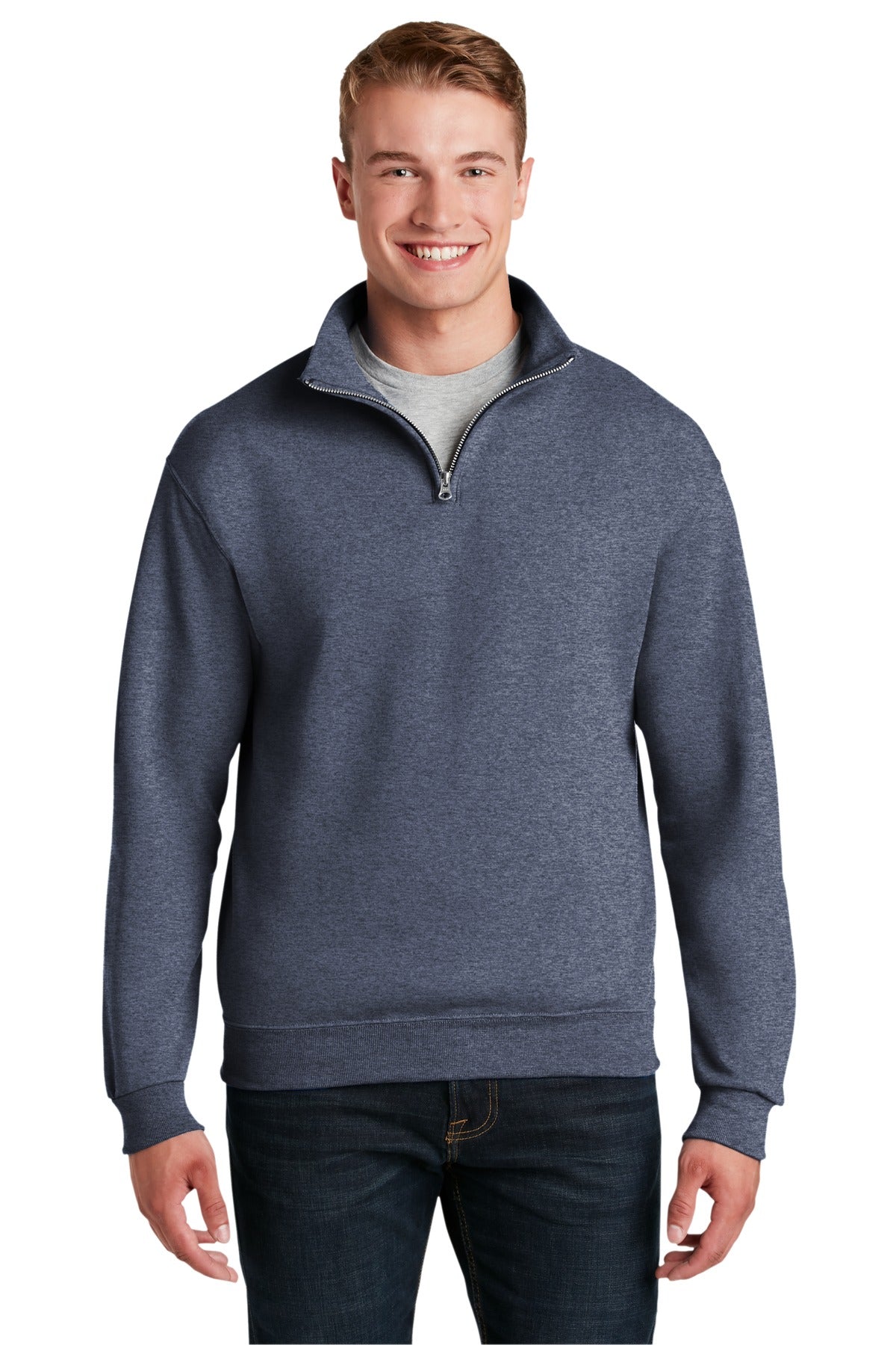 JERZEES Men's Nublend- Cadet Collar Quarter-Zip Sweatshirt Mens Apparel Sweatshirts & Fleece