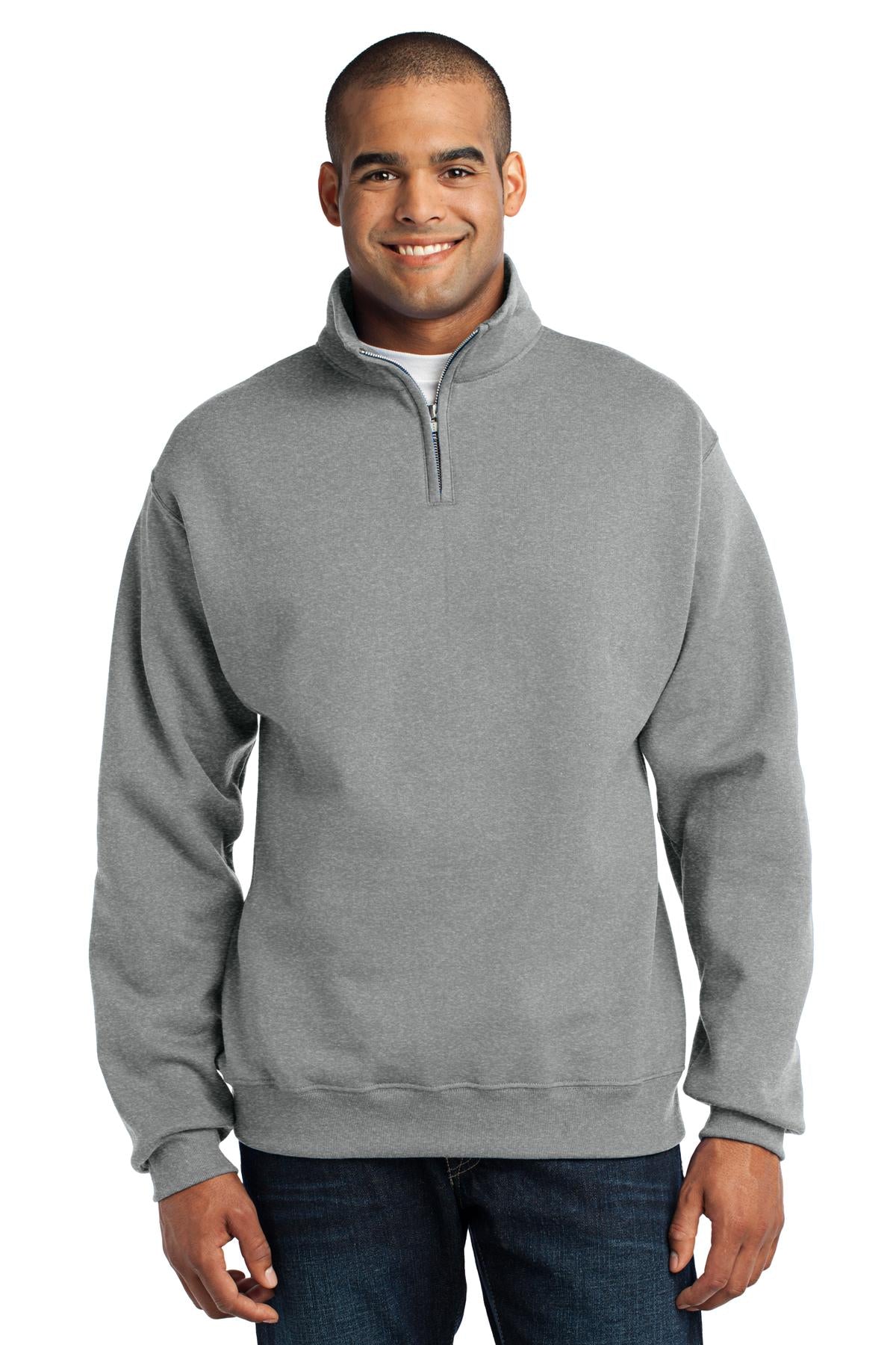 JERZEES Men's Nublend- Cadet Collar Quarter-Zip Sweatshirt Mens Apparel Sweatshirts & Fleece