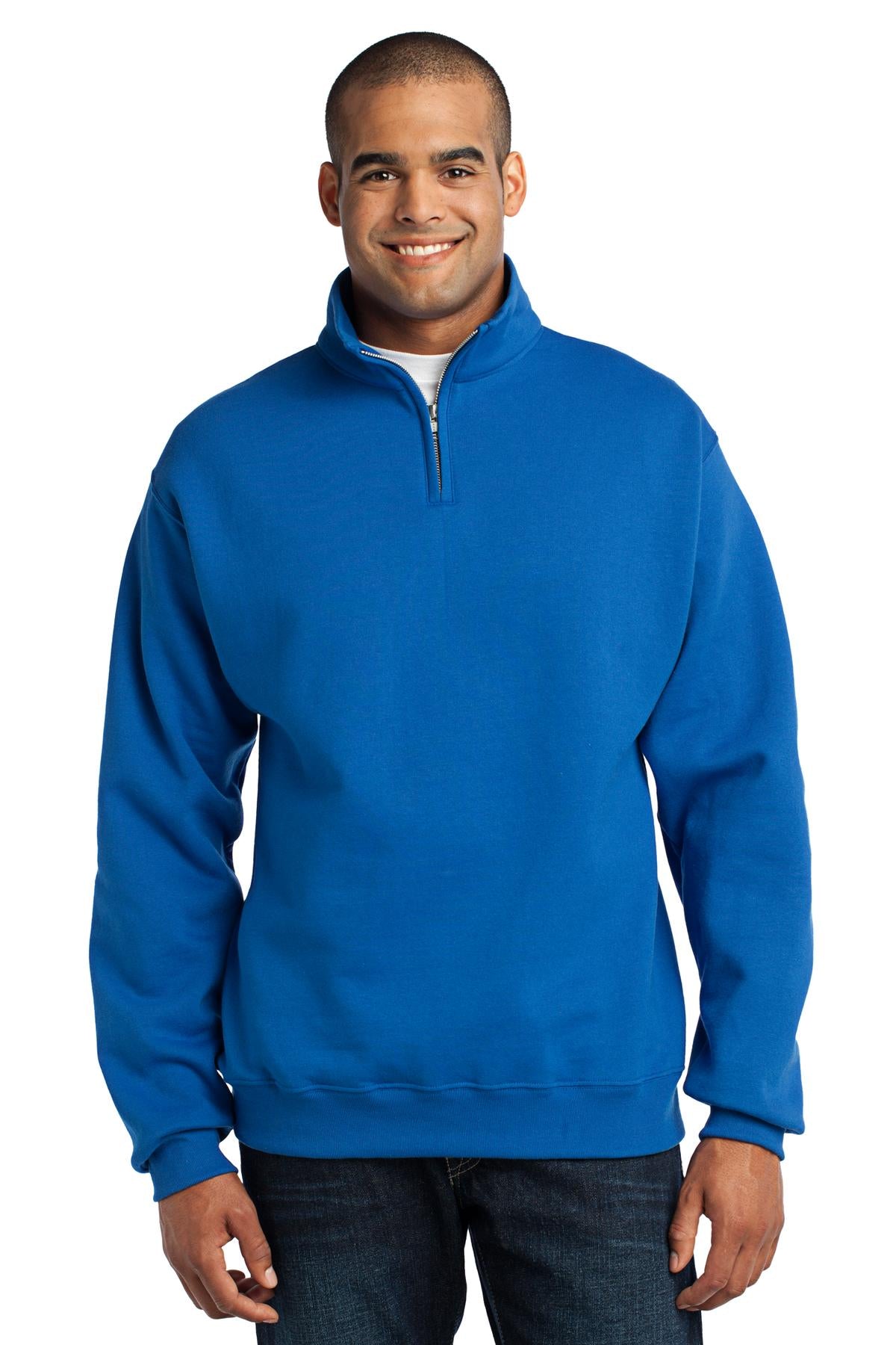 JERZEES Men's Nublend- Cadet Collar Quarter-Zip Sweatshirt Mens Apparel Sweatshirts & Fleece