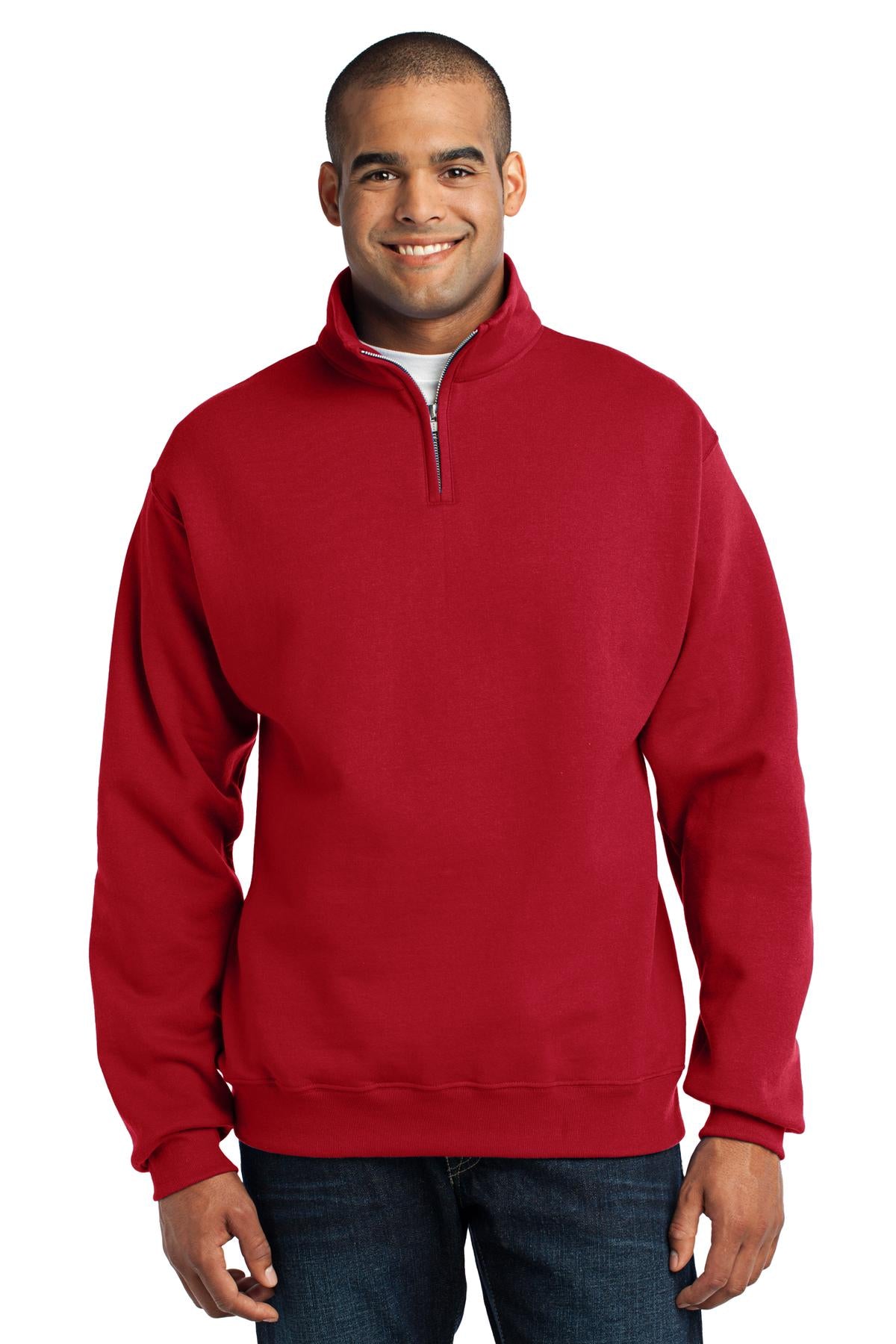 JERZEES Men's Nublend- Cadet Collar Quarter-Zip Sweatshirt Mens Apparel Sweatshirts & Fleece