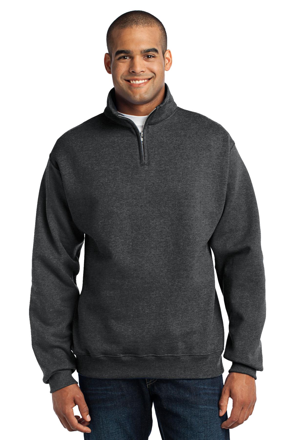 JERZEES Men's Nublend- Cadet Collar Quarter-Zip Sweatshirt Mens Apparel Sweatshirts & Fleece