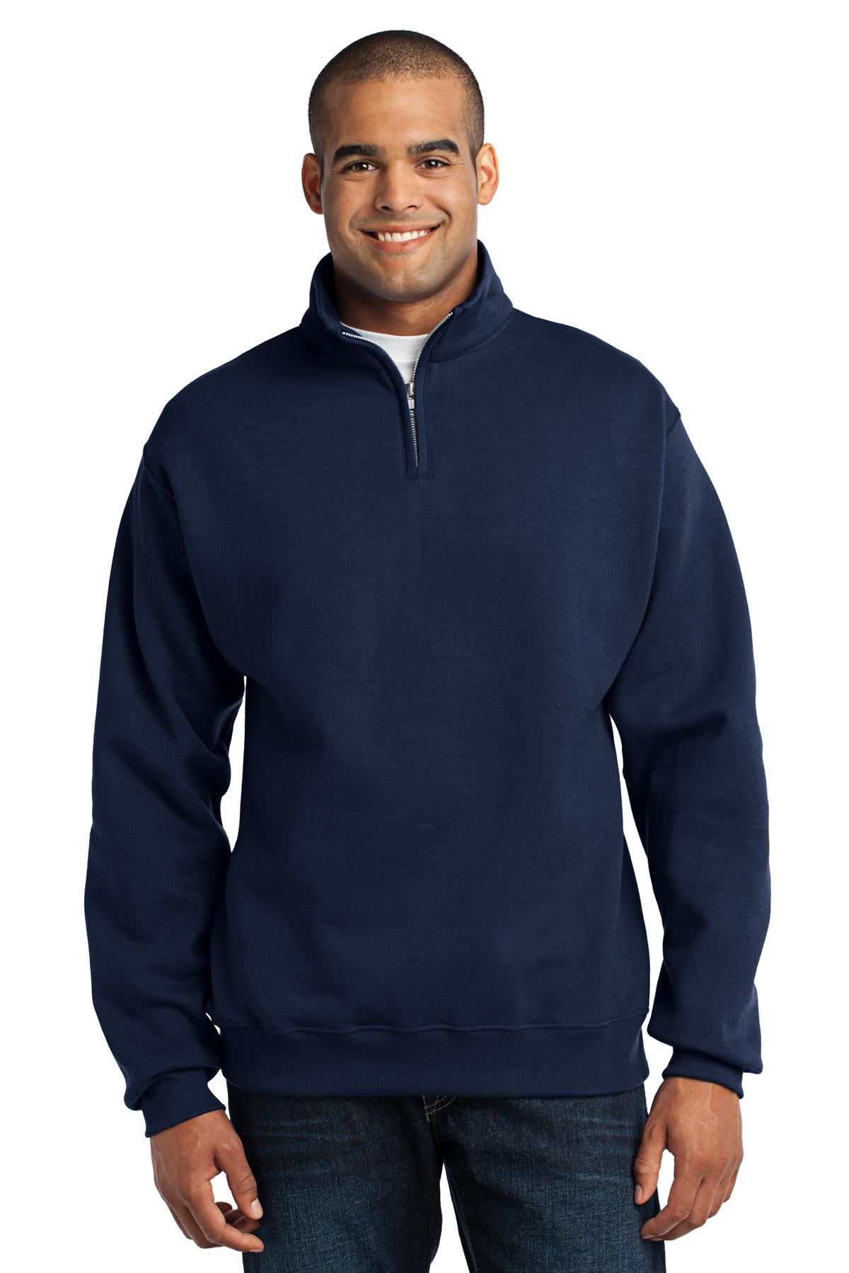 JERZEES Men's Nublend- Cadet Collar Quarter-Zip Sweatshirt Mens Apparel Sweatshirts & Fleece