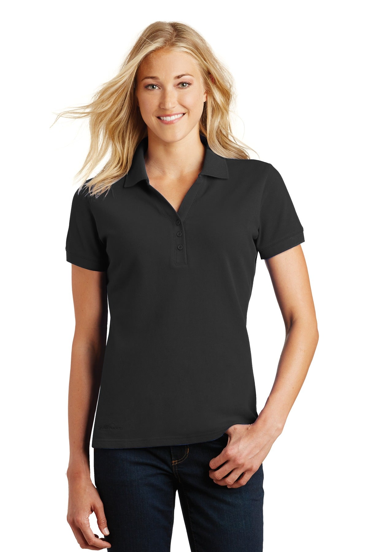 Eddie Bauer Ladies Cotton Pique Polo. EB101 Corporate Apparel Shirts & Tops