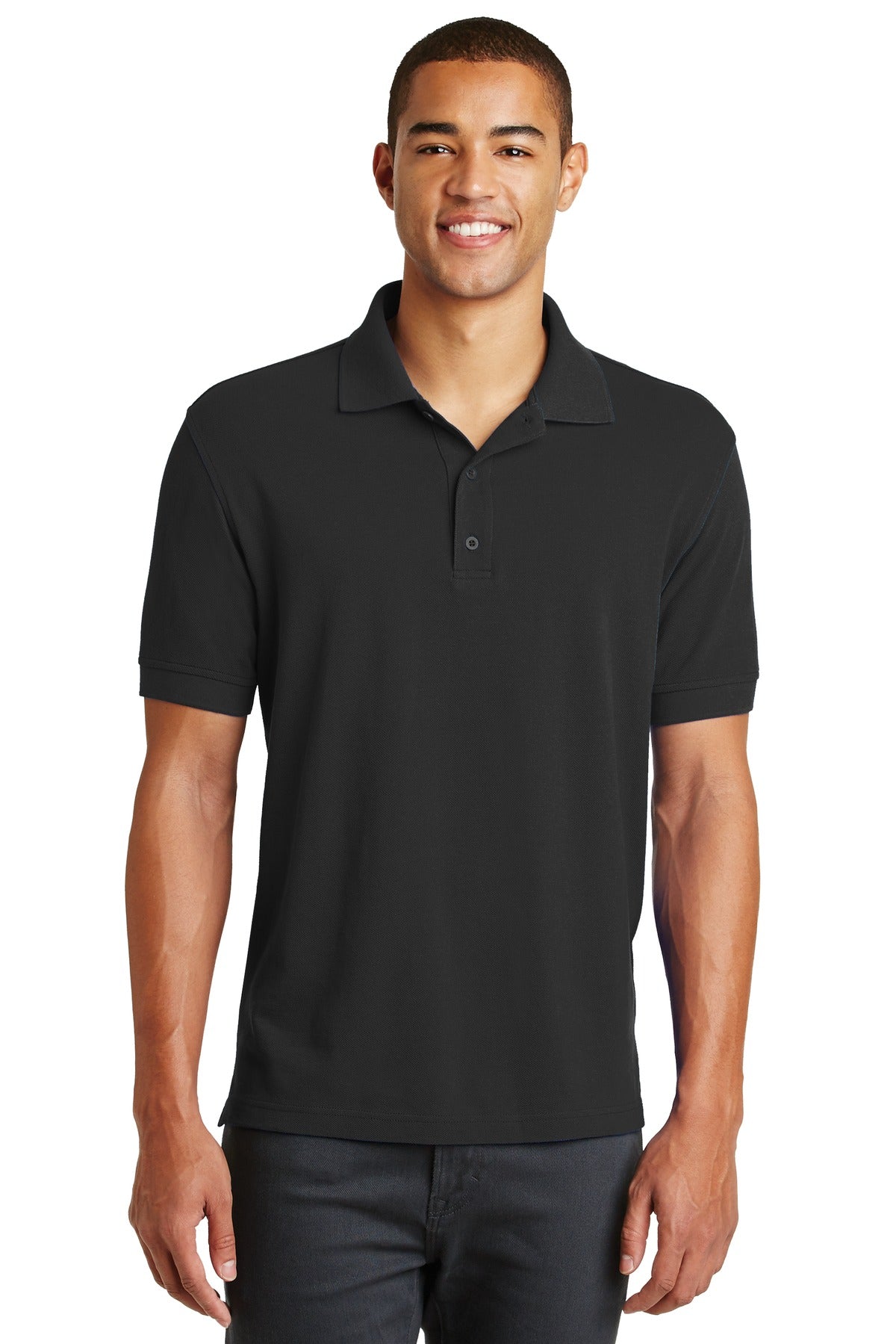 Eddie Bauer Men's Cotton Pique Polo. EB100 Corporate Apparel Shirts & Tops