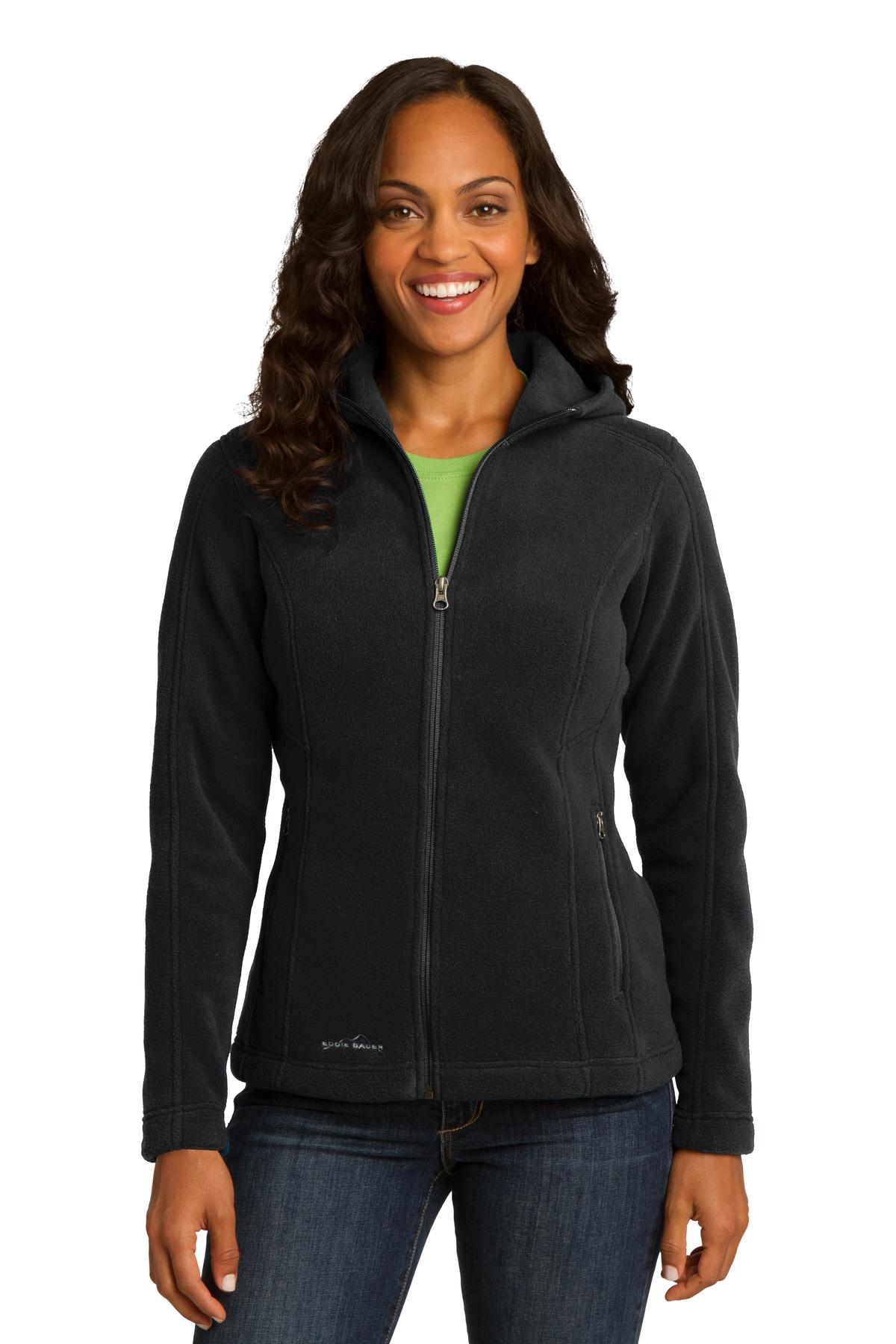 Eddie Bauer Ladies Hooded Full-Zip Fleece Jacket. EB206 Corporate Apparel Jackets & Vests