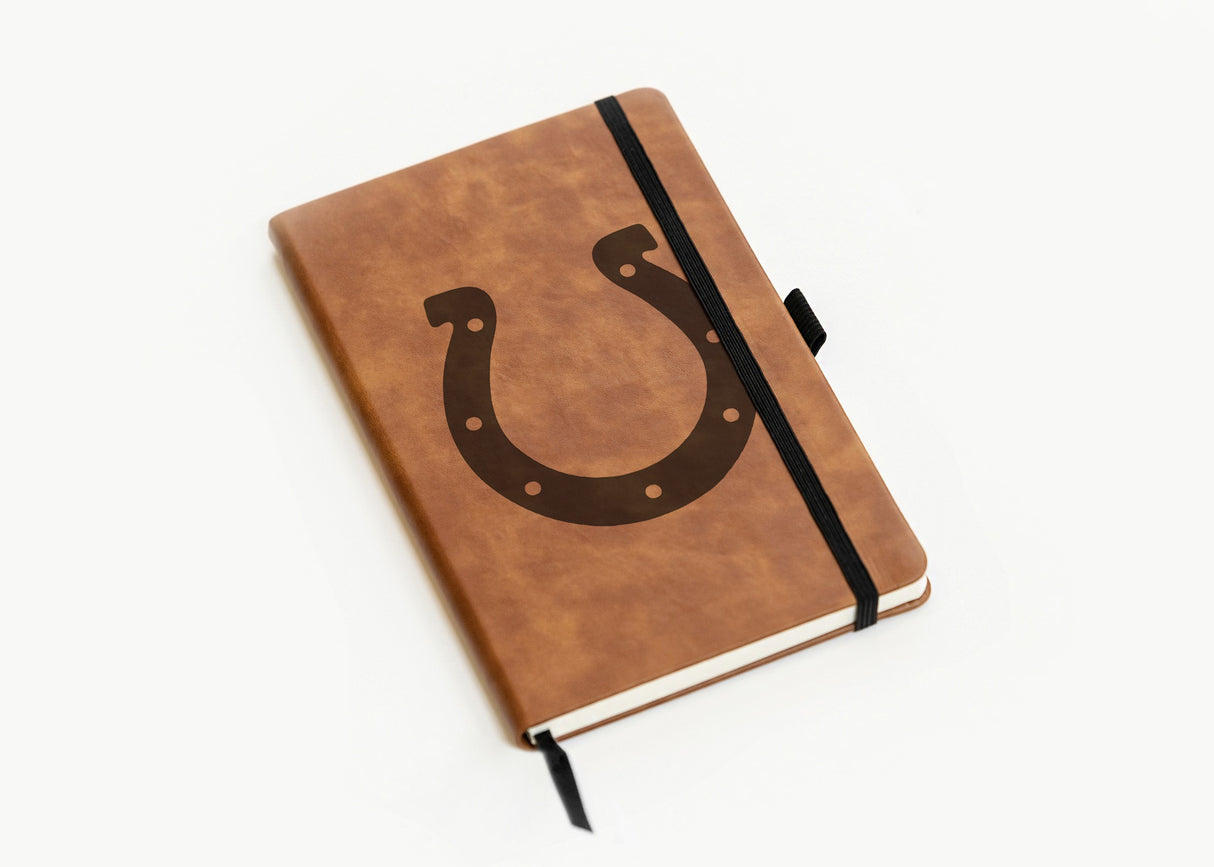 Rico Industries NFL Indianapolis Colts Brown - Primary Laser Engraved Small Notepad-2