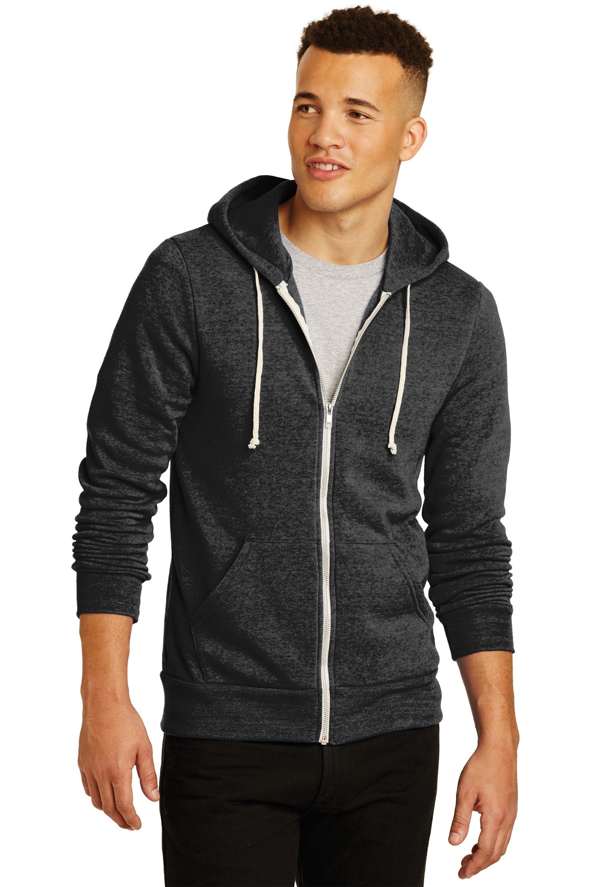 Alternative Men's Rocky Eco-Fleece Zip Hoodie Mens Apparel Sweatshirts & Fleece