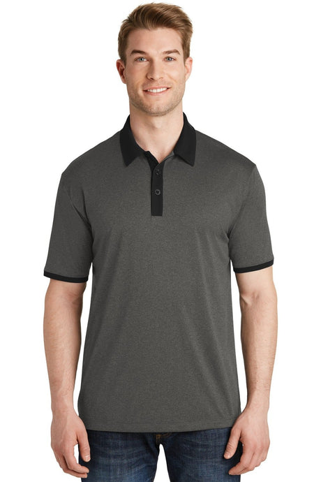 Sport-Tek Men's Heather Contender Contrast Polo ST667 Mens Apparel Shirts & Tops