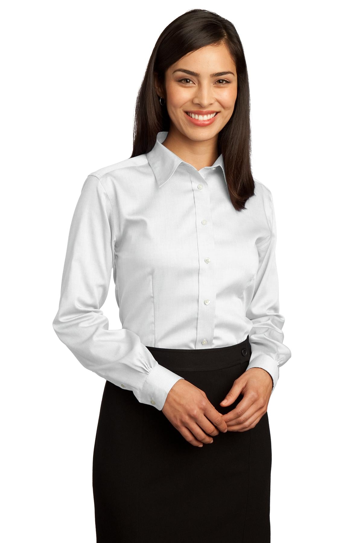 Red House Women's Non-Iron Pinpoint Oxford Shirt. RH25 Corporate Apparel Shirts & Tops