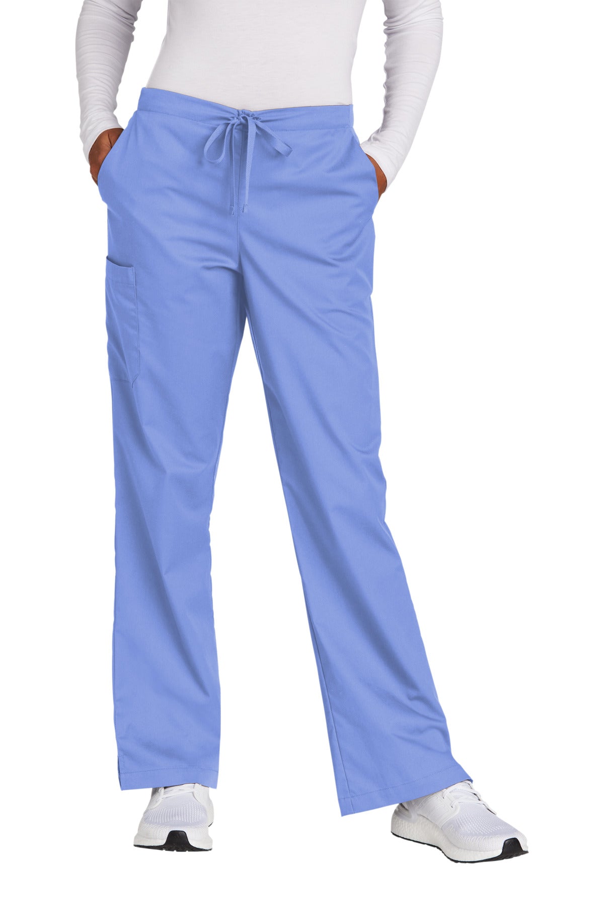 WonderWink Women's Tall WorkFlex Flare Leg Cargo Pant. WW4750T Corporate Apparel Pants & Sweatpants