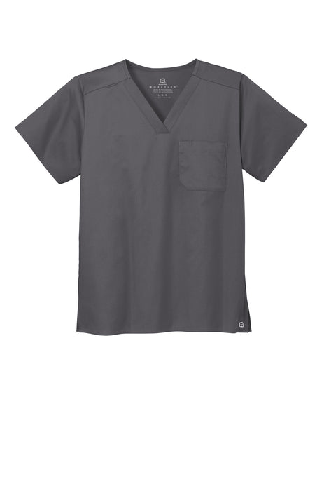 WonderWink Unisex WorkFlex Chest Pocket V-Neck Top. WW3160 Corporate Apparel Shirts & Tops