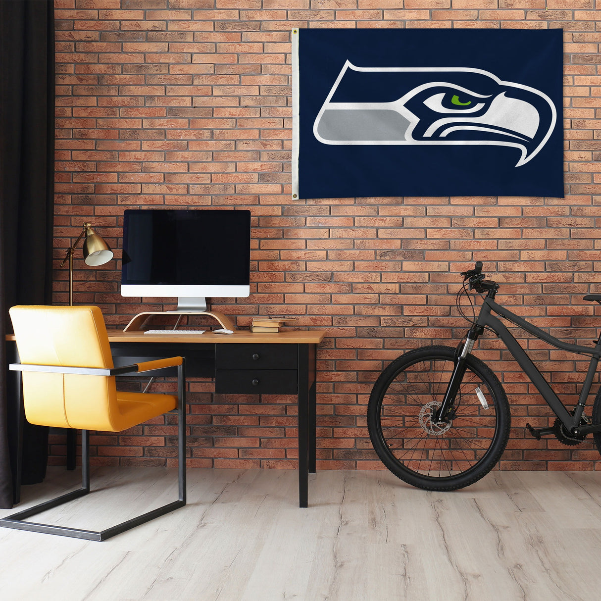 Rico Industries NFL Seattle Seahawks Standard 3' x 5' Banner Flag-1