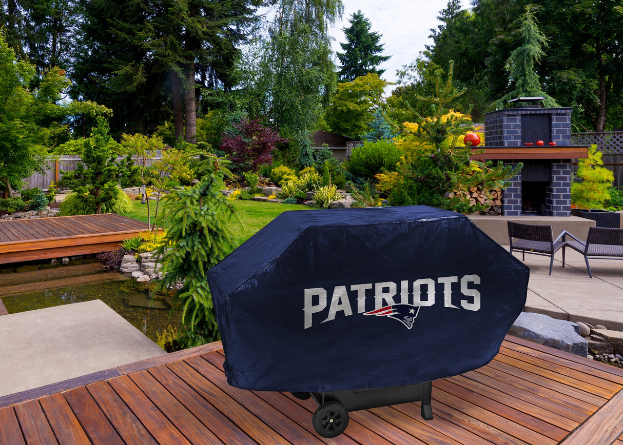 Rico Industries NFL New England Patriots Navy Deluxe Grill Cover-1