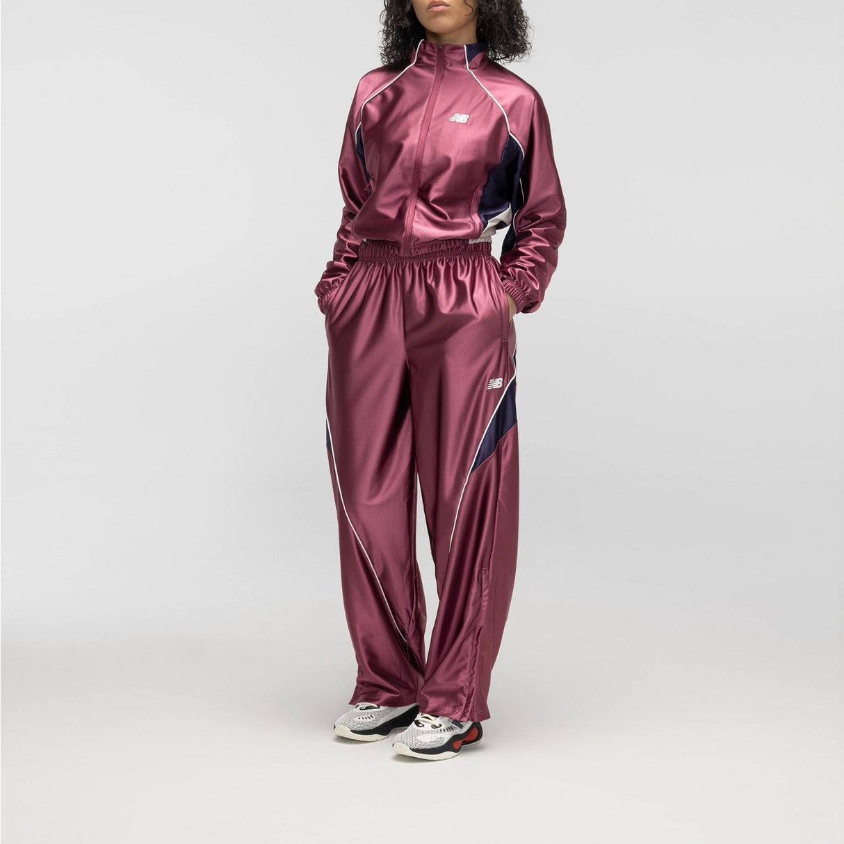 New Balance Women's Basketball Barrel Leg Track Pants-1