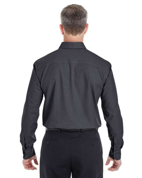 Devon & Jones Men's Crown Collection Royal Dobby Dress Shirt-3