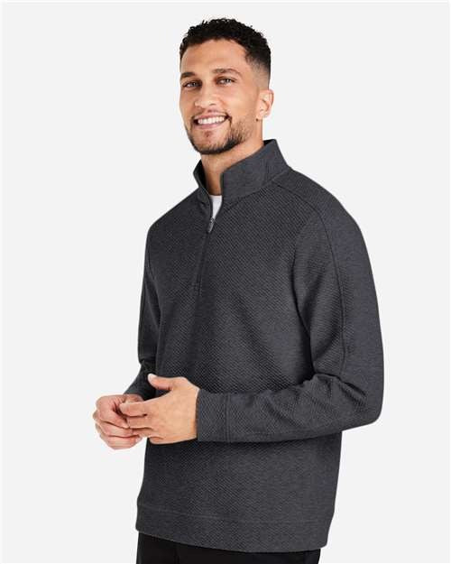 North End Men's Spirit Textured Quarter-Zip Pullover-4