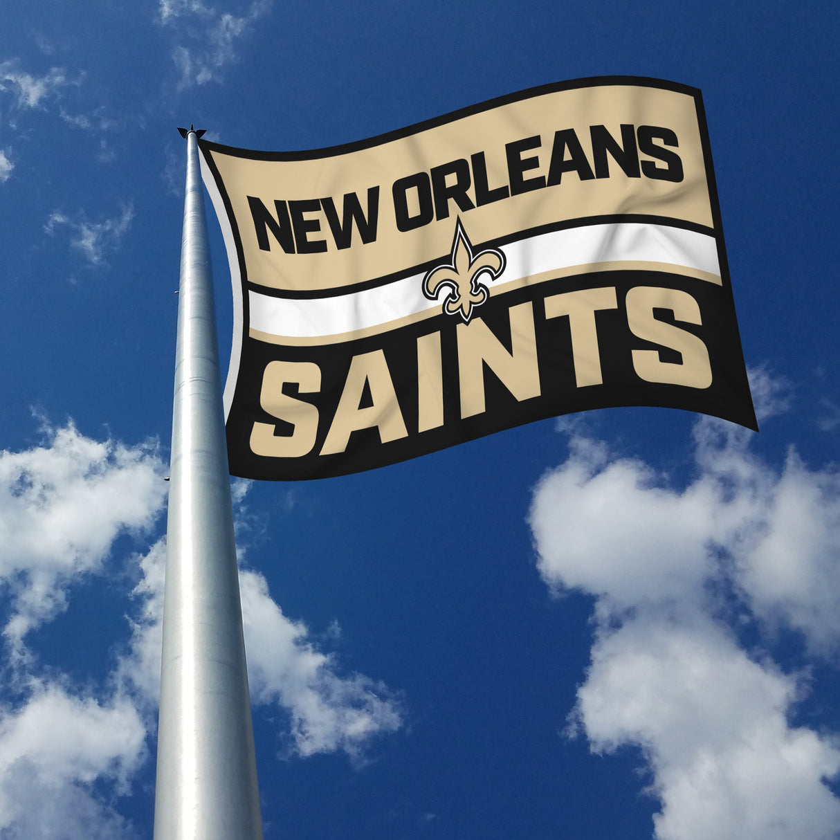 Rico Industries NFL New Orleans Saints Bold 3' x 5' Banner Flag-2