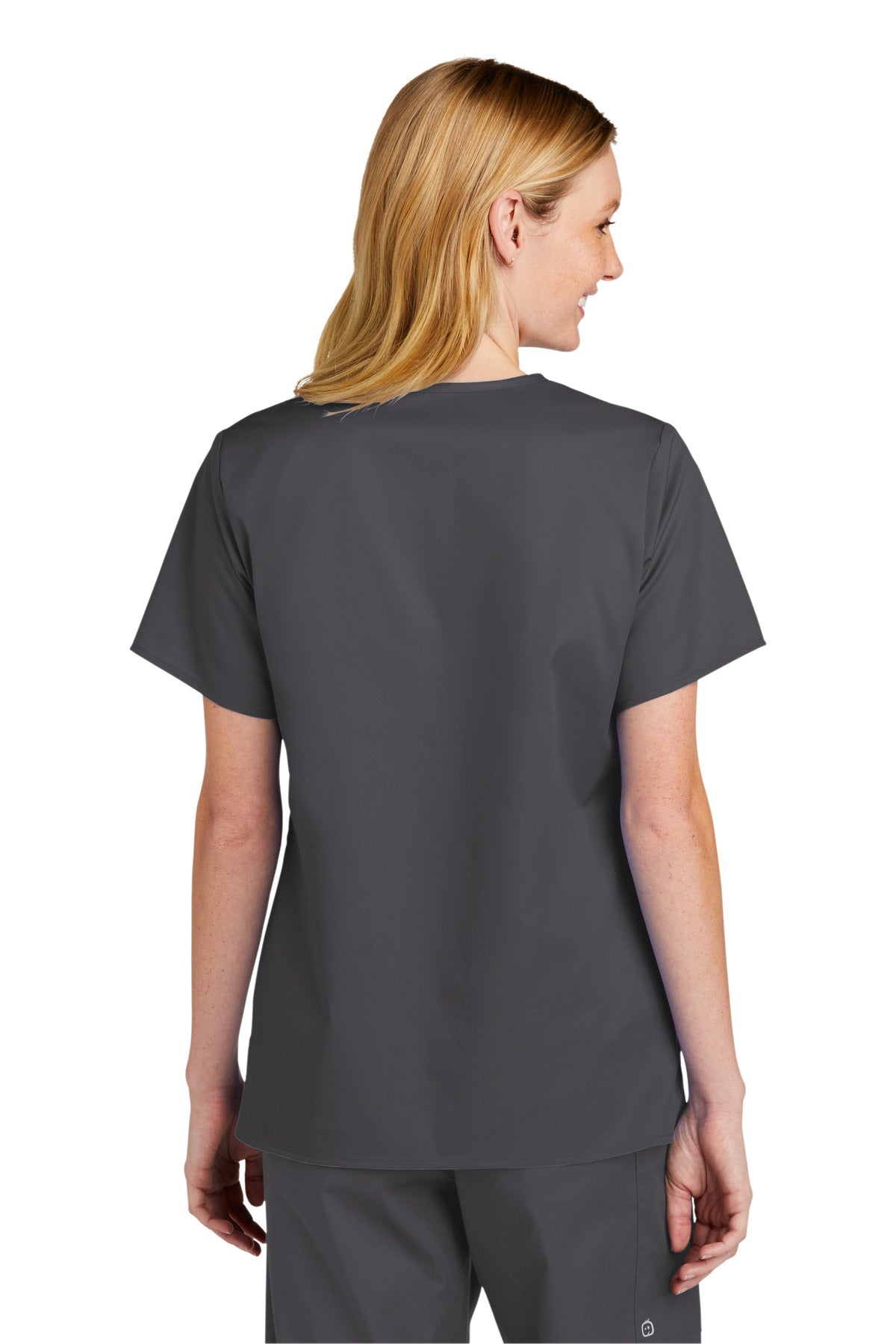 WonderWink Women's WorkFlex V-Neck Top. WW4560 Corporate Apparel Shirts & Tops