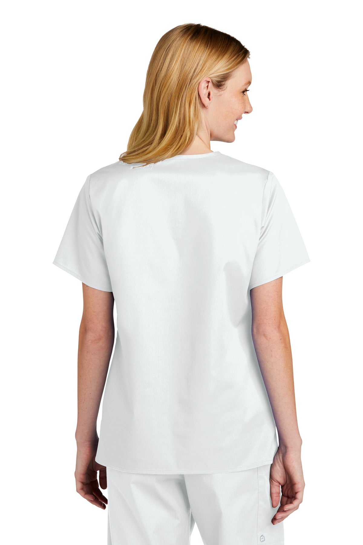 WonderWink Women's WorkFlex V-Neck Top. WW4560 Corporate Apparel Shirts & Tops