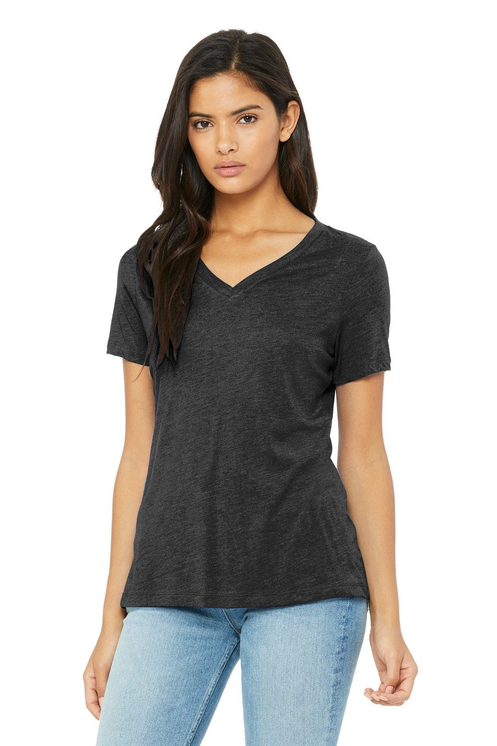 BELLA + CANVAS Women's Relaxed Triblend V-Neck Tee Womens Apparel Shirts & Tops