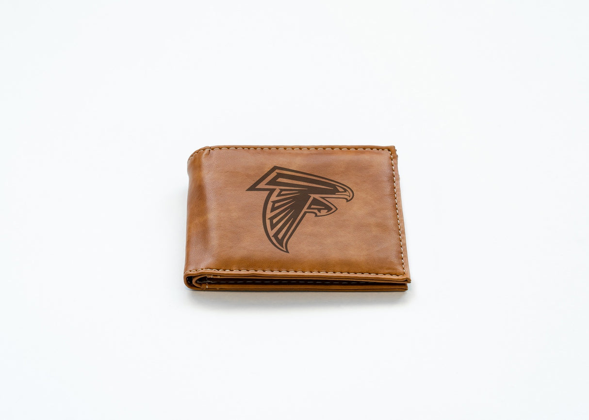 Rico Industries NFL Atlanta Falcons Laser Engraved Billfold Wallet-2