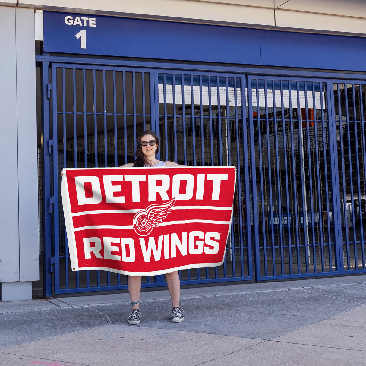 Rico Industries NHL Detroit Red Wings Bold 3' x 5' Banner Flag-3