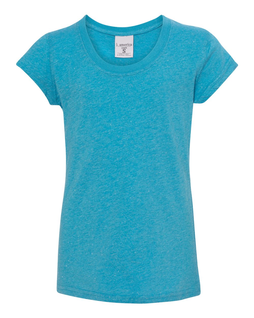 J. America Youth Girl's Glitter Tee 8129