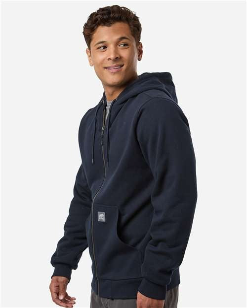 Berne Apparel Men's Heritage Grid Fleece-Lined Full-Zip Hooded Sweatshirt-4