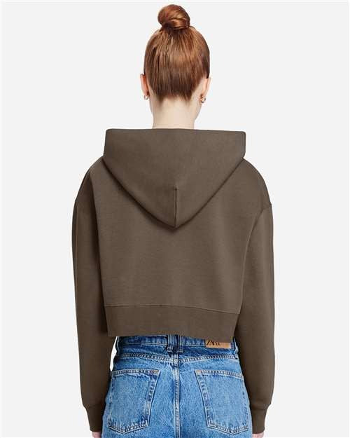 Lane Seven Women's Relaxed Cropped Full-Zip Hoodie Sweatshirt-5