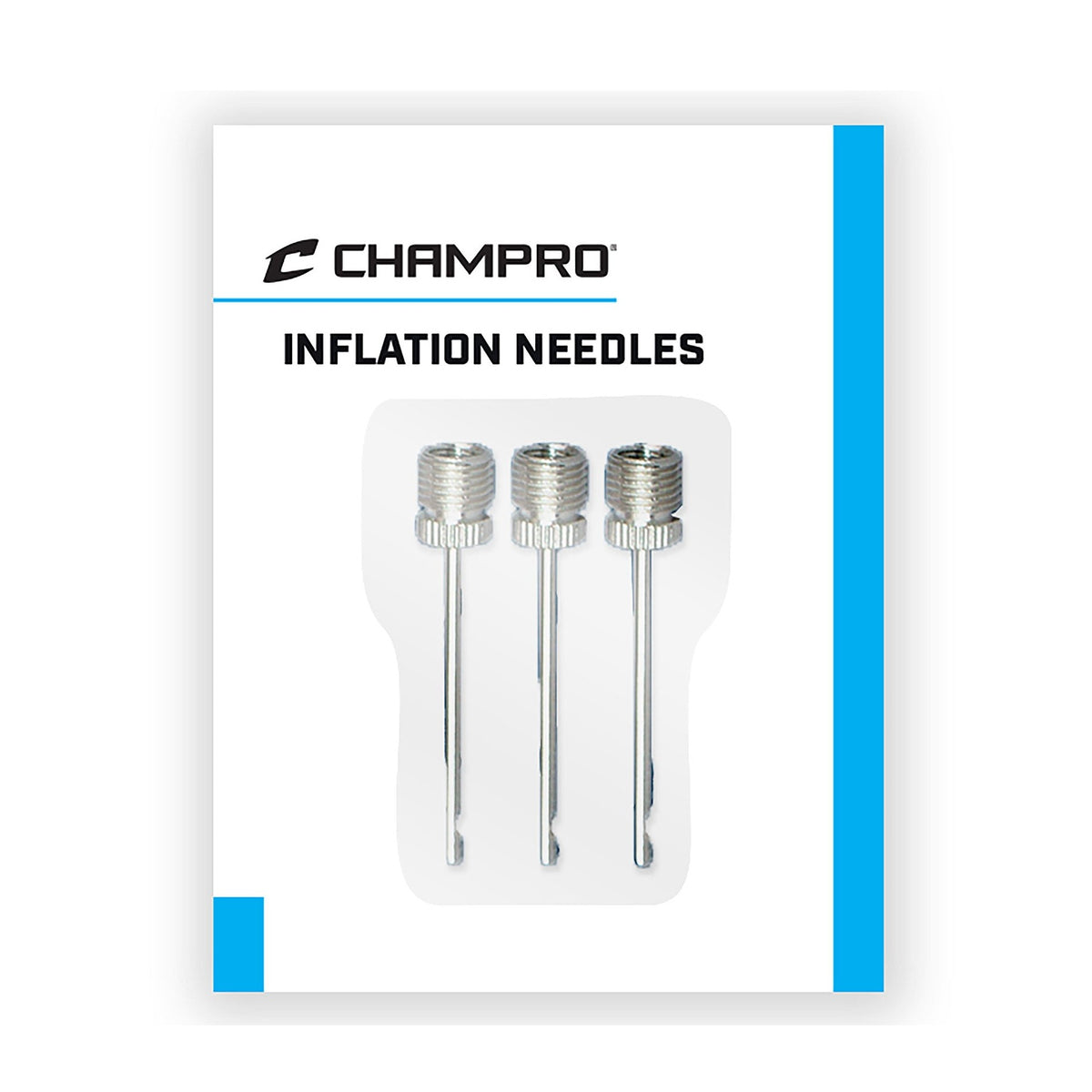 Champro Pack of 3 Replacement Football Inflation Needles