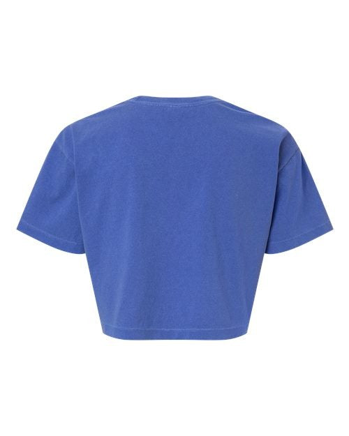 American Apparel Women's Garment-Dyed Heavyweight Cropped Tee-2