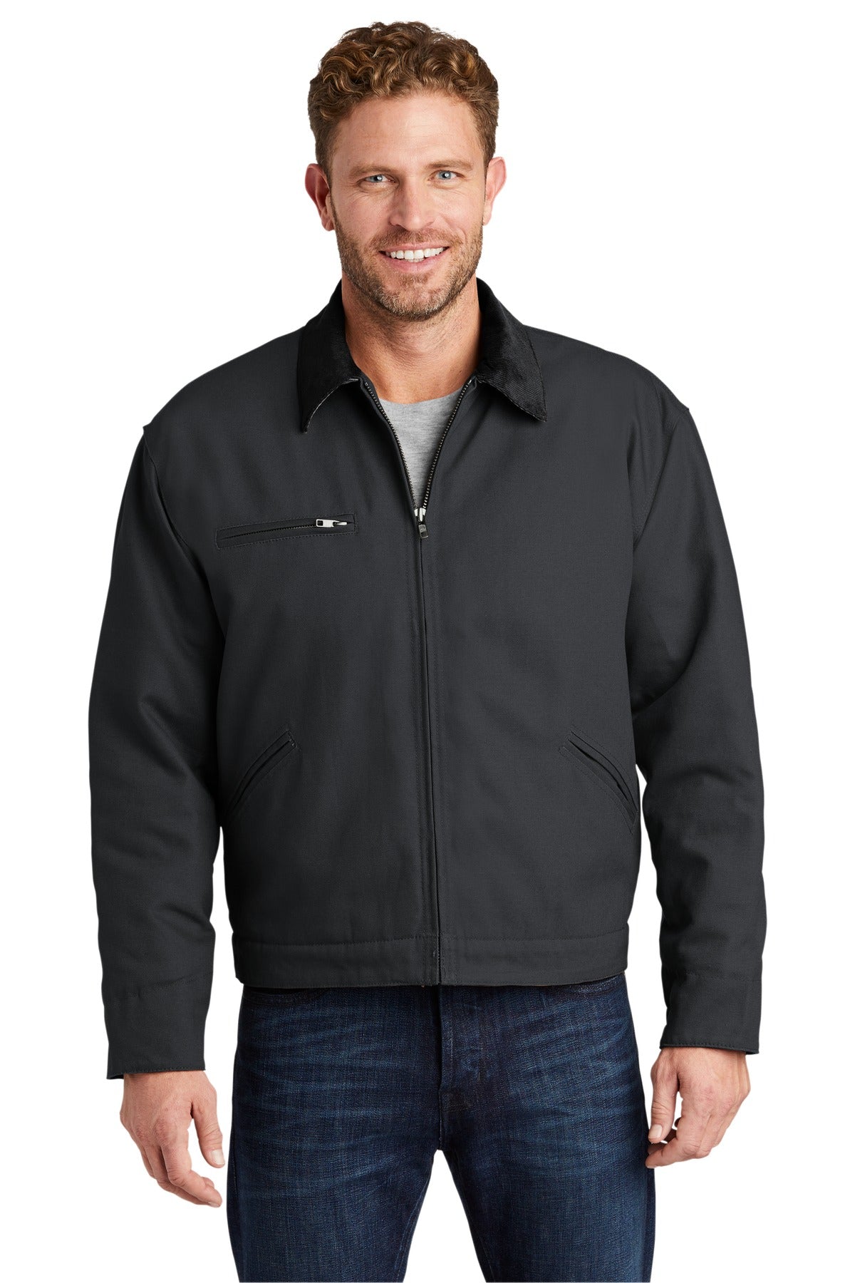 CornerStone Men's Duck Cloth Work Jacket. J763 Mens Apparel Jackets & Vests