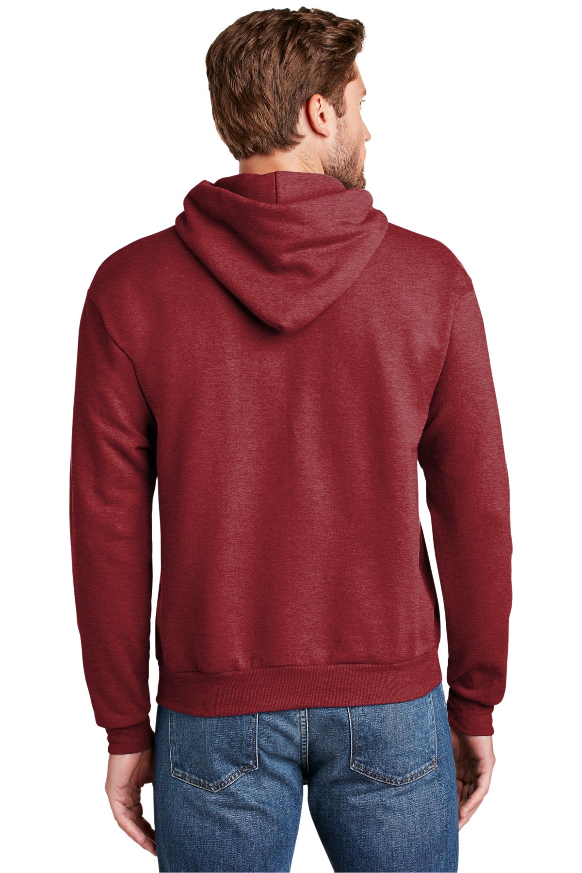Hanes Men's EcoSmart Pullover Hooded Sweatshirt-2