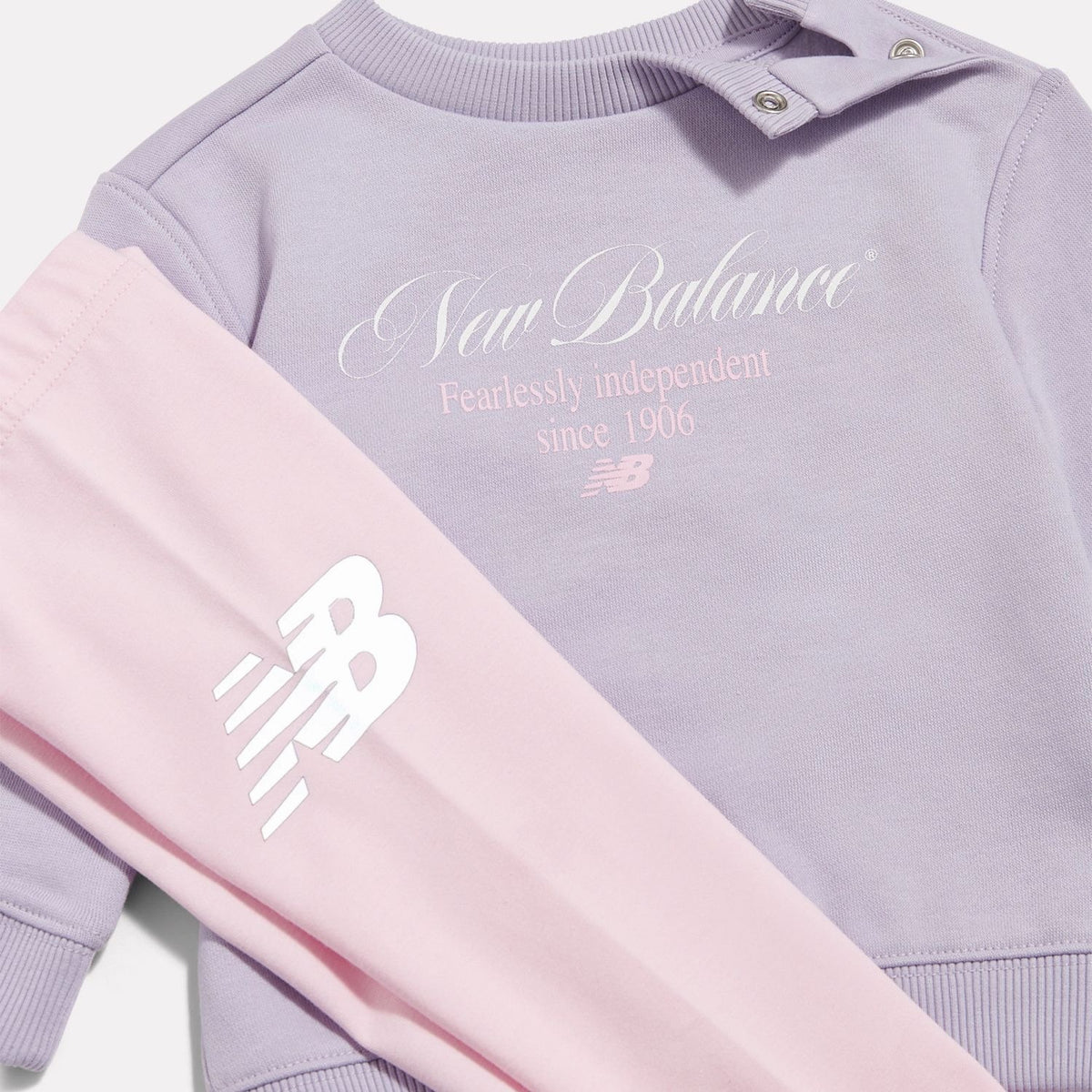 New Balance Infant & Toddler Script Graphic Crew & Leggings Set-3