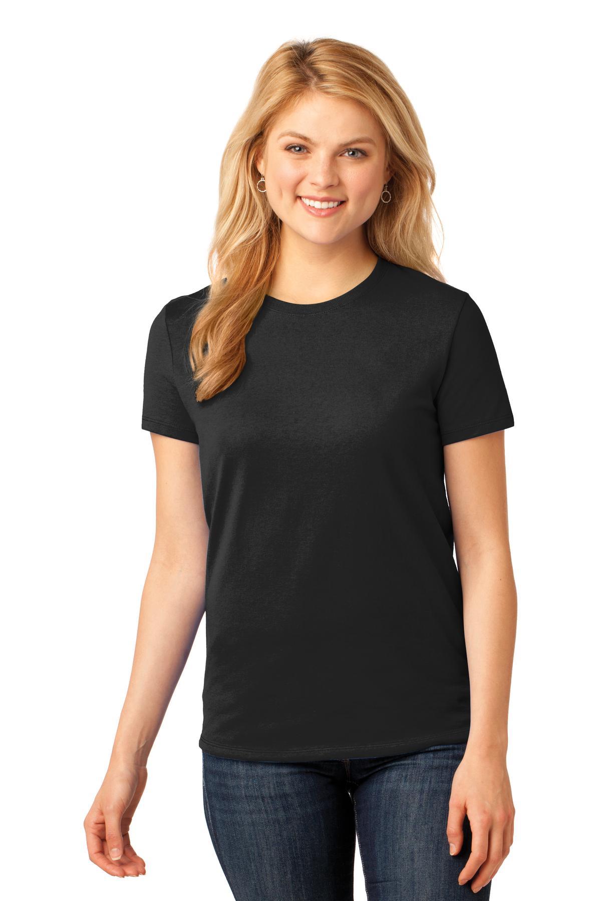 Port & Company Women's Core Cotton Tee 1 of 3 Womens Apparel Shirts & Tops