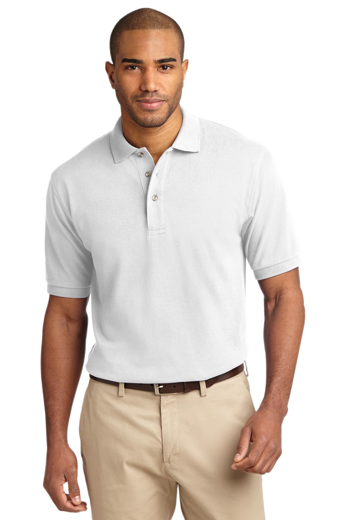 Port Authority Heavyweight Cotton Pique Polo. K420 Mens Apparel Shirts & Tops