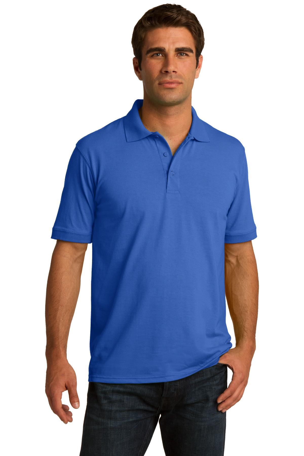 Port & Company Men's Core Blend Jersey Knit Polo 2 of 3 Mens Apparel Shirts & Tops
