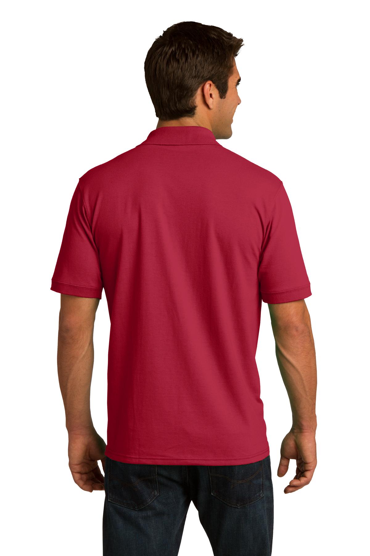 Port & Company Men's Core Blend Jersey Knit Polo 2 of 3 Mens Apparel Shirts & Tops